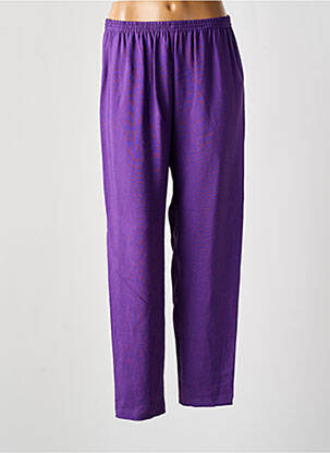 Pantalon drept talie înaltă talie înaltă violet FORTE-FORTE femeie