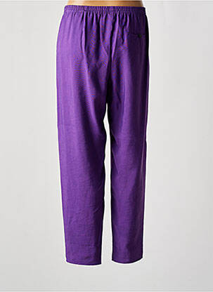 Pantalon drept talie înaltă talie înaltă violet FORTE-FORTE femeie
