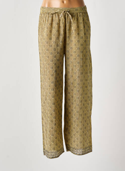 Pantalon drept galben MAISON HOTEL femeie