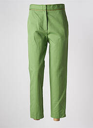 Pantalon 7/8 talie înaltă talie înaltă verde FORTE-FORTE femme