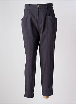Pantalon 7/8 talie înaltă talie înaltă gri LEON & HARPER femeie