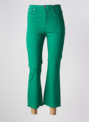 Blugi cu croială evazată talie înaltă talie înaltă verde CLOSED femme