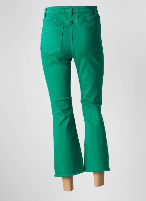 Blugi cu croială evazată verde CLOSED femeie