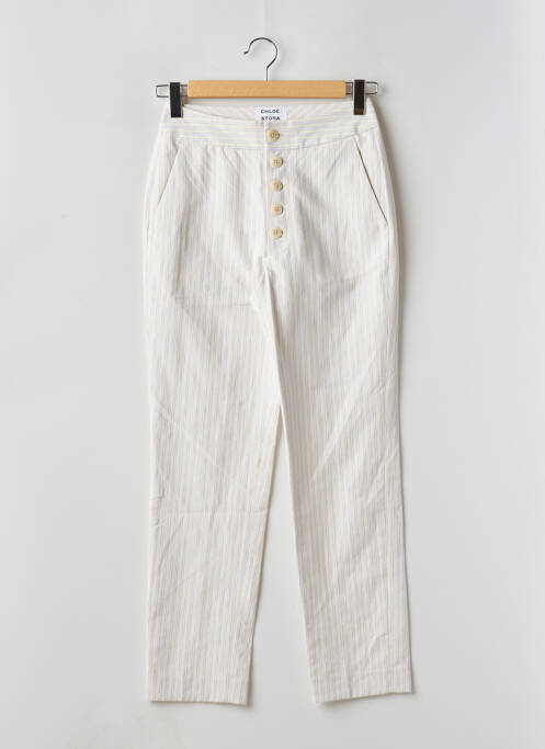 Pantalon chino bej CHLOÉ STORA femeie