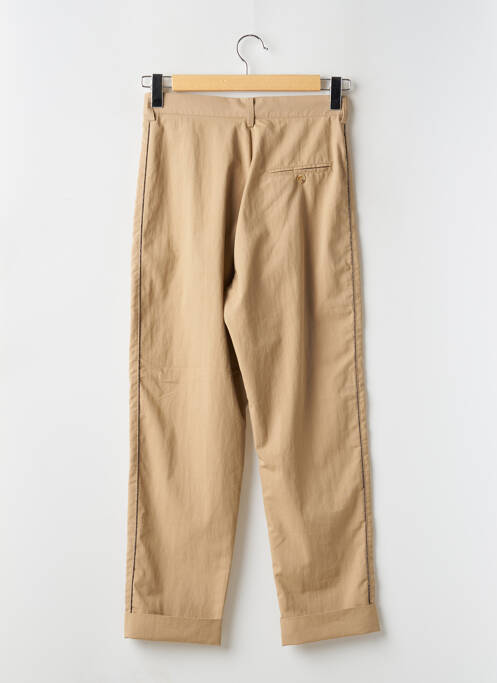 Pantalon drept țesătură poplin talie înaltă bej MES DEMOISELLES...PARIS femme