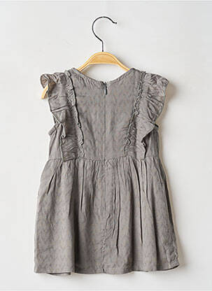 Rochie scurtă mâneci scurte mâneci scurte verde IKKS fată