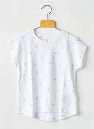 Tricou elasticitate mâneci scurte alb NAME IT fille
