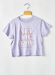 Tricou elasticitate mâneci scurte violet NAME IT fille