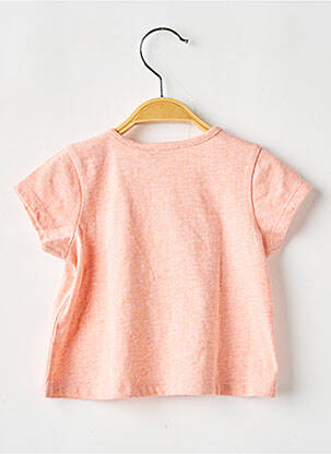 Tricou croială cambrată mâneci scurte portocalie IKKS fată