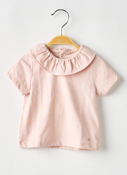 Tricou roz PETIT BATEAU fată