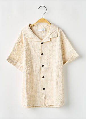 Cămașă cu mâneci scurte bej NAME IT băiat