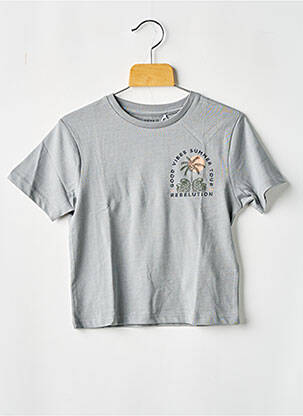 Tricou imprimeu fantezie mâneci scurte gri NAME IT băiat