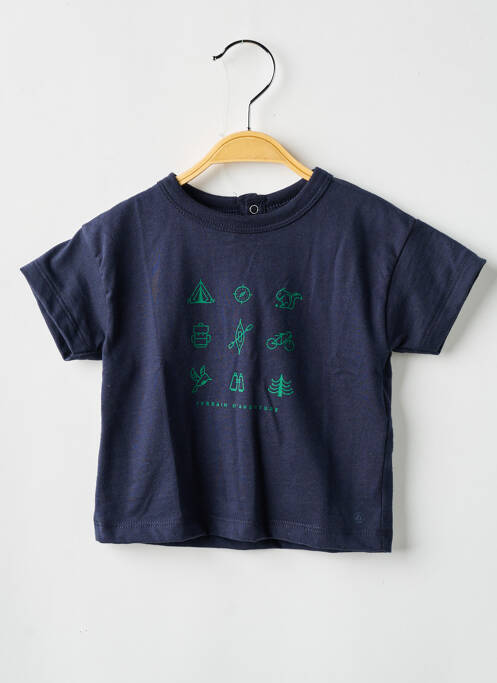 Tricou albastru PETIT BATEAU băiat