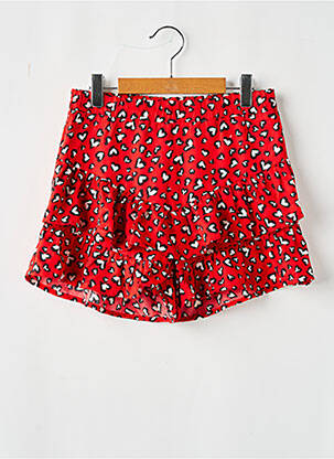 Fustă pantaloni scurți țesătură crep roșu ONLY fată