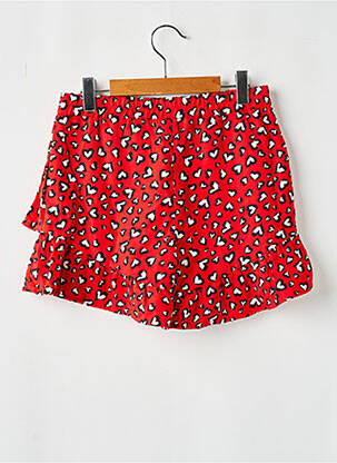 Fustă pantaloni scurți țesătură crep roșu ONLY fată