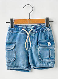 Șort țesătură denim talie elastică albastru IKKS fată