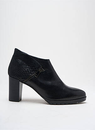 Botine/ghete material neted toc de 4 la 6 cm negru MITICA femeie