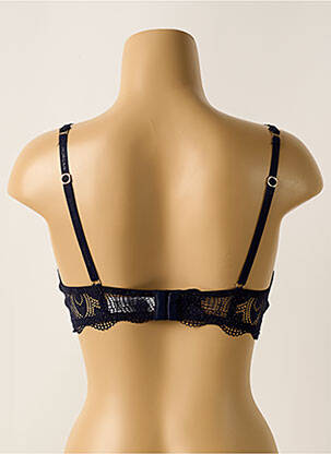 Sutien efect material satinat top sutien modelat albastru MORGAN femeie