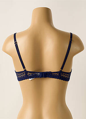 Sutien efect material satinat top sutien modelat albastru MORGAN femeie