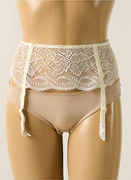 Corset/jartieră efect material satinat bej SIMONE PERELE femeie