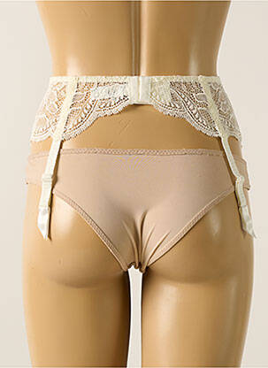 Corset/jartieră efect material satinat bej SIMONE PERELE femeie