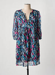 Rochie midi mâneci 3/4 mâneci 3/4 albastru GRACE & MILA femeie