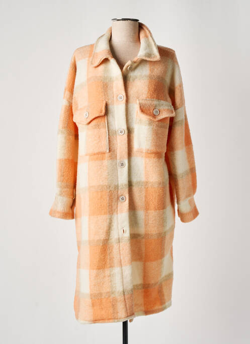 Palton lung portocaliu BOBBIE&BOB femeie