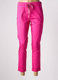 Pantalon 7/8 elasticitate mărime normală roz PAKO LITTO femme