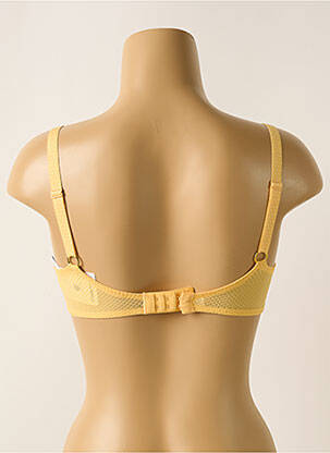 Sutien efect material satinat top sutien modelat galben CHANTELLE femeie