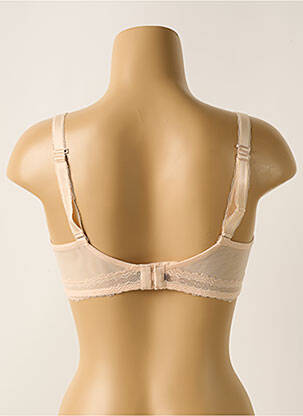 Sutien efect material satinat top sutien modelat culoare piersică SIMONE PERELE femeie