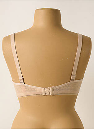 Sutien efect material satinat top sutien push-up culoare piersică SIMONE PERELE femeie