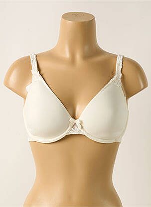 Sutien efect material satinat top sutien modelat bej SIMONE PERELE femeie
