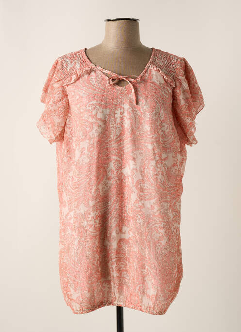 Tunică mâneci scurte portocaliu ZHENZI femeie