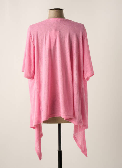 Vestă cu mâneci lungi roz ZHENZI femeie