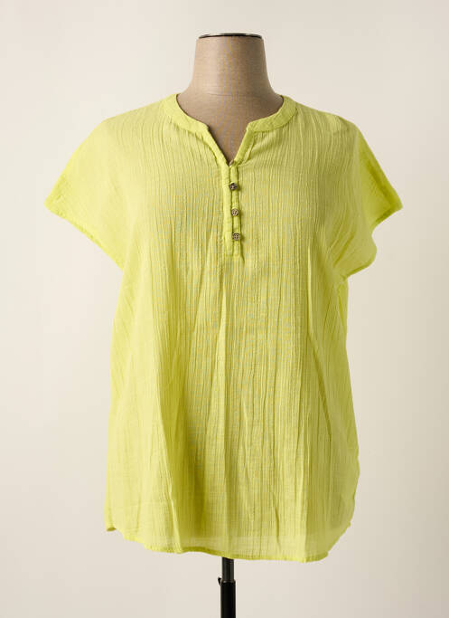 Tunică mâneci scurte galben CISO femeie