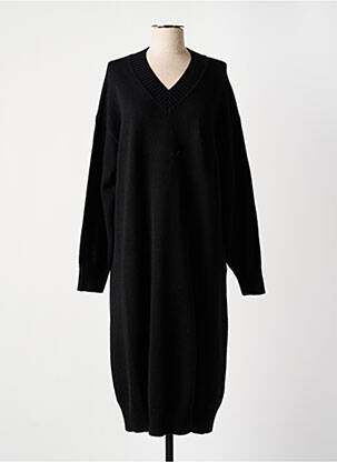 Rochie pulover strânsă pe partea de jos mâneci lungi negru SAMSOE & SAMSOE femeie