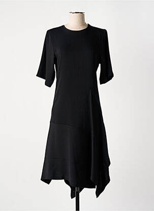 Rochie midi croială fluidă mâneci scurte negru KOCHÉ femeie