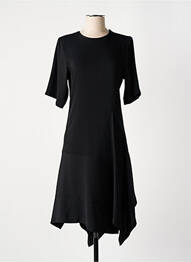 Rochie midi croială fluidă mâneci scurte negru KOCHÉ femme