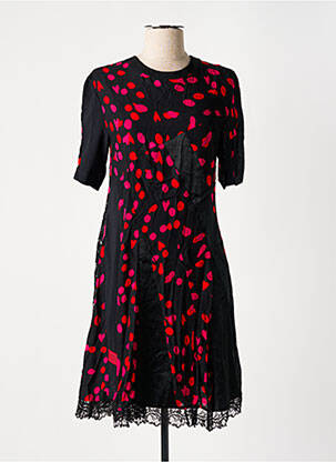 Rochie midi croială fluidă mâneci scurte negru KOCHÉ femeie