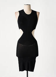 Rochie midi fără mâneci fără mâneci negru ROTATE femeie