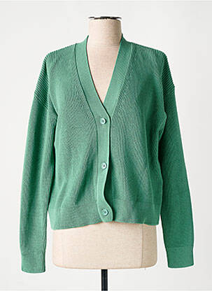 Vestă cu mâneci lungi elasticitate verde MAX MARA femeie