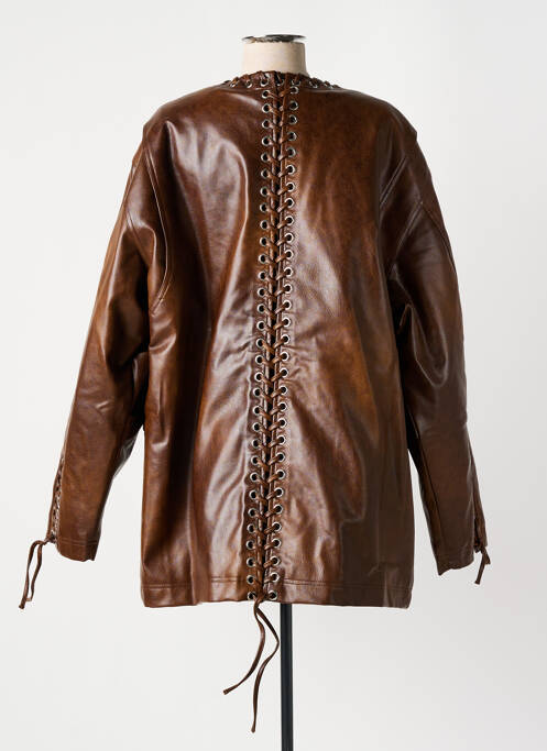 Geci din piele ecologică maro ROTATE femeie