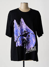 Tricou imprimeu fantezie mâneci scurte negru KOCHÉ femme