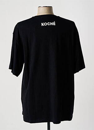 Tricou imprimeu fantezie mâneci scurte negru KOCHÉ femeie