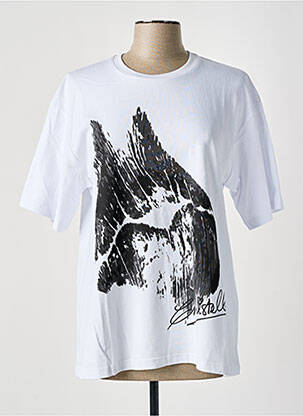 Tricou imprimeu fantezie mâneci scurte alb KOCHÉ femeie