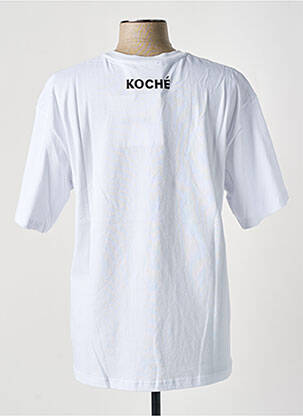Tricou imprimeu fantezie mâneci scurte alb KOCHÉ femeie