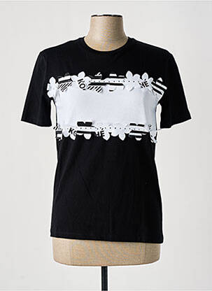 Tricou imprimeu fantezie mâneci scurte negru KOCHÉ femeie