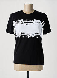 Tricou imprimeu fantezie mâneci scurte negru KOCHÉ femme