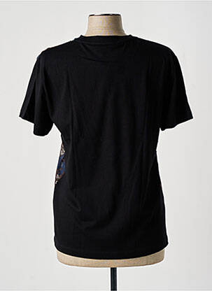 Tricou imprimeu fantezie mâneci scurte negru KOCHÉ femeie