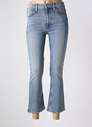 Blugi cu croială evazată albastru RE / DONE femeie